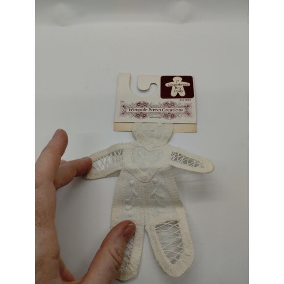 Wimpole Street Creations 7" Gingerbread Boy Doily - 4" Angel - Picture 5 of 5